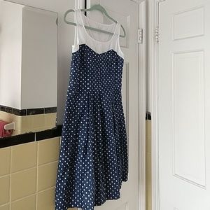 NWOT Nine West Pleated Eyelet Top dress